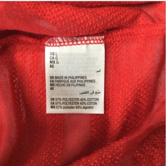 INC Tie Front Semi-Sheer Striped Top NWT Sz L - Picture 5 of 10